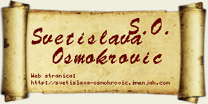 Svetislava Osmokrović vizit kartica